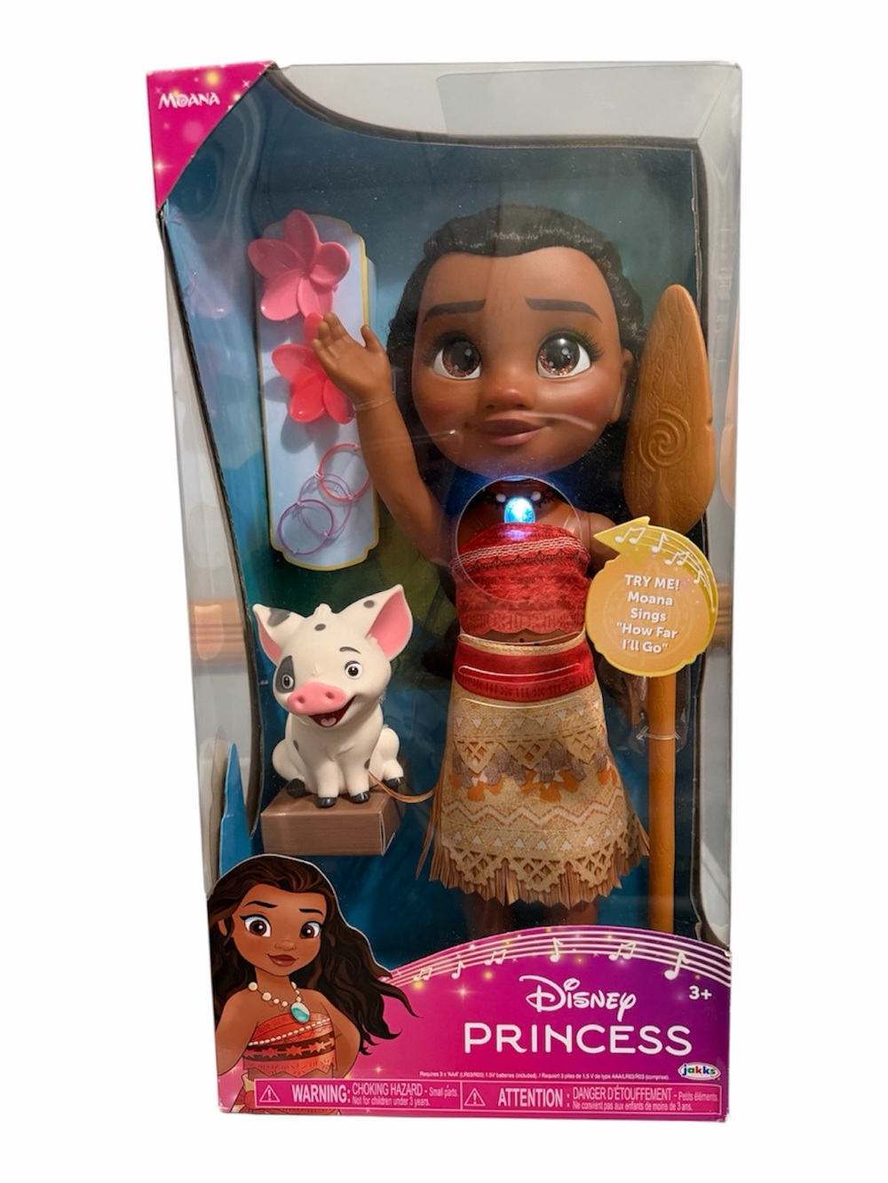 Disney Moana Singing Doll with Pua - Brown, Tan & Red